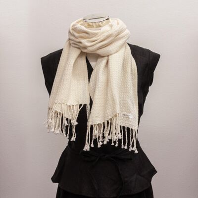 Surf Scarf with twisted fringe
