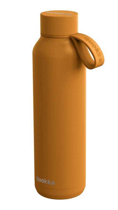 Quokka botella termo acero inoxidable solid con correa amber 630 ml