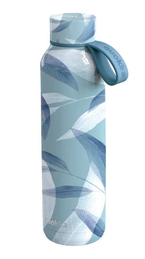 Quokka botella termo acero inoxidable solid con correa blue wind 630 ml