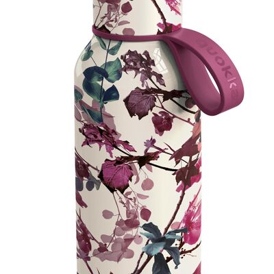 QUOKKA SOLID STAINLESS STEEL THERMO BOTTLE WITH STRAP TREE BRANCHES 510 ML