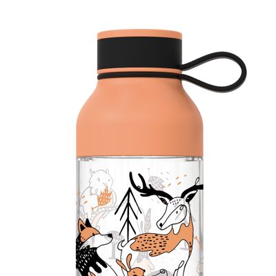 QUOKKA KIDS TRITAN ICE BOTTLE WITH HANGER IN THE WOODS 430 ML