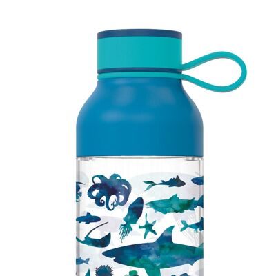 QUOKKA KIDS BOTTIGLIA GHIACCIO TRITAN CON GRUCCIA ANIMALI MARINI 430 ML