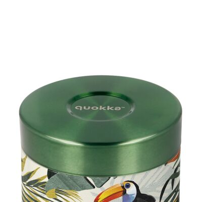 QUOKKA SMALL TROPICAL STAINLESS STEEL INSULATED FOOD CONTAINER 369 ML