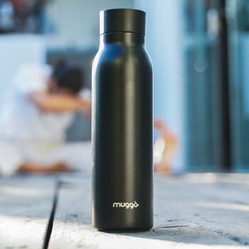 Muggo Bottle Bouteille isotherme intelligente Muggo Noir 10