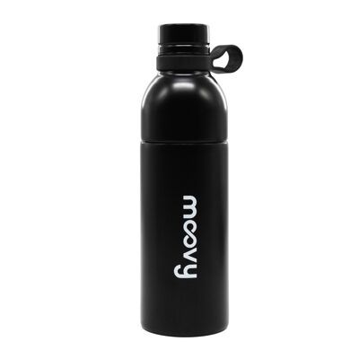 Moovy Split Bottle Botella de agua de acero inoxidable con abertura central