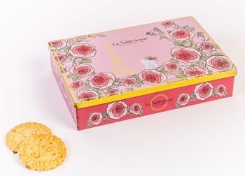 Biscuits sablés nature pur beurre frais - boite métal "Un matin à paris" 150 g 3