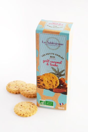 Biscuits sablés pépites de caramel et fève tonka bio - étui carton 110 g 1