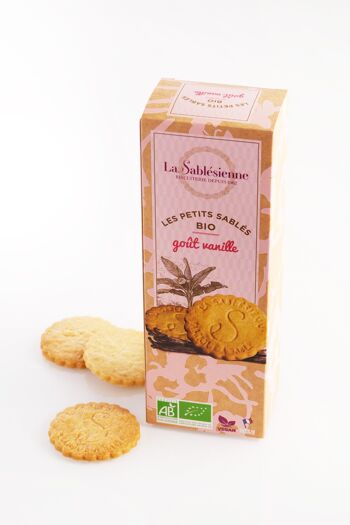 Biscuits sablés vanille bio & vegan - étui carton 110 g 1