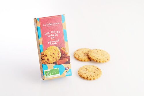 Biscuits sablés pépites de caramel et fève tonka bio - étui carton 37 g