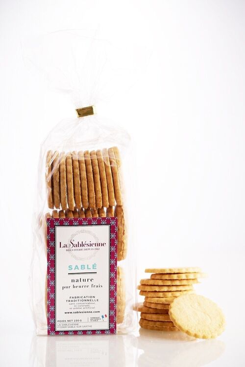 Biscuits sablés nature pur beurre frais - sachet 230 g