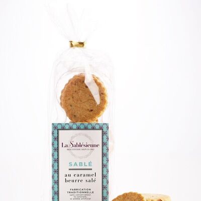 Shortbread cookies with salted butter caramel chips - 125 g bag