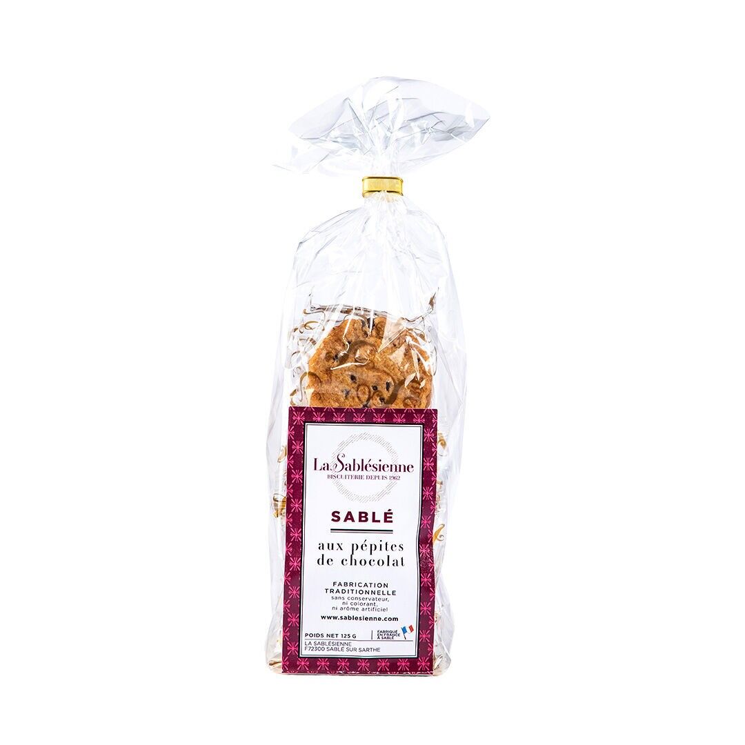 Chocolate chip shortbread cookies - 125 g bag