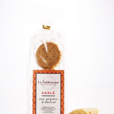 Biscotti di pasta frolla con crocchette all'albicocca - busta da 125 g