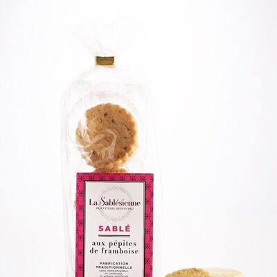 Raspberry chip shortbread cookies - 125 g bag