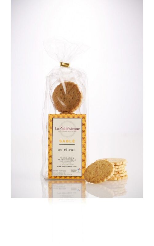 Biscuits sablés pépites de citron - sachet 125 g