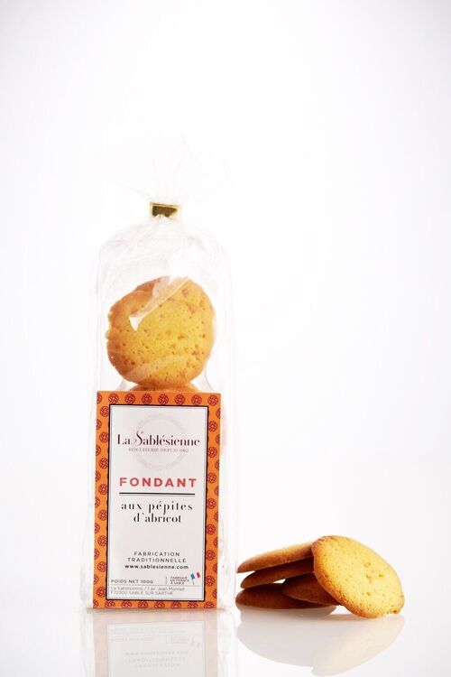 Biscuits fondants pépites d'abricot - sachet 100 g