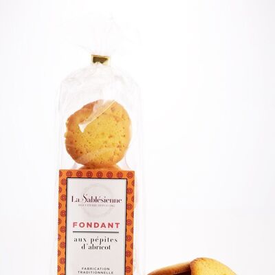 Biscotti fondenti con crocchette all'albicocca - busta da 100 g