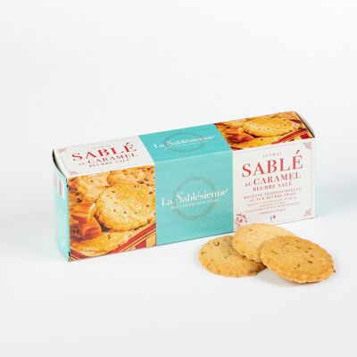 Shortbread cookies with caramel chips - 125 g cardboard box