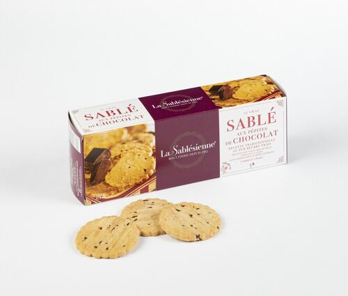 Biscuits sablés pépites de chocolat - étui carton 125 g