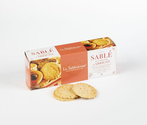 Biscuits sablés pépites d'abricot - étui carton 125 g