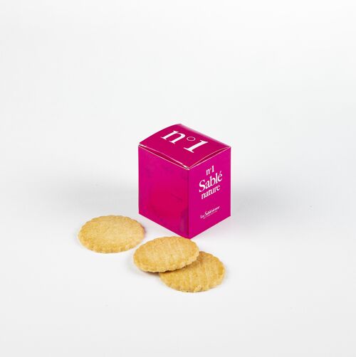 Biscuits sablés nature pur beurre frais - Mini cube carton n°1 35 g