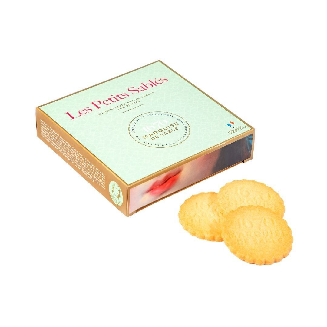 Plain shortbread cookies with pure fresh butter - 100 g cardboard box