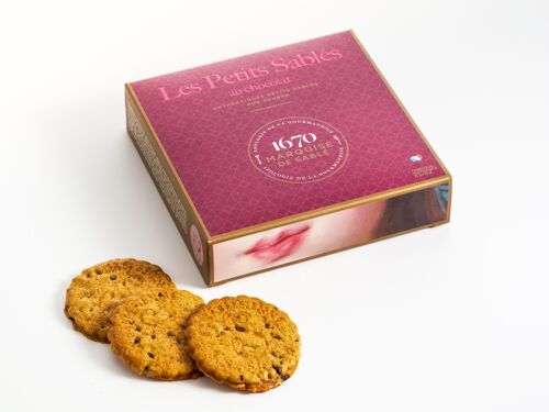 Biscuits sablés pépites de chocolat - étui carton 100g