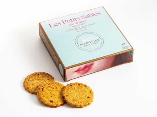 Biscuits sablés pépites de caramel beurre salé - étui carton 100 g