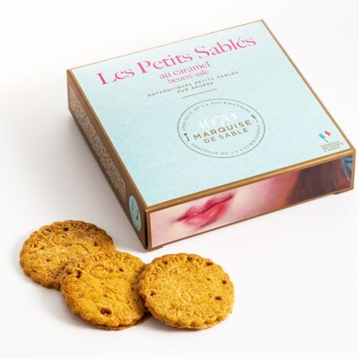 Shortbread cookies with salted butter caramel chips - 100 g cardboard box