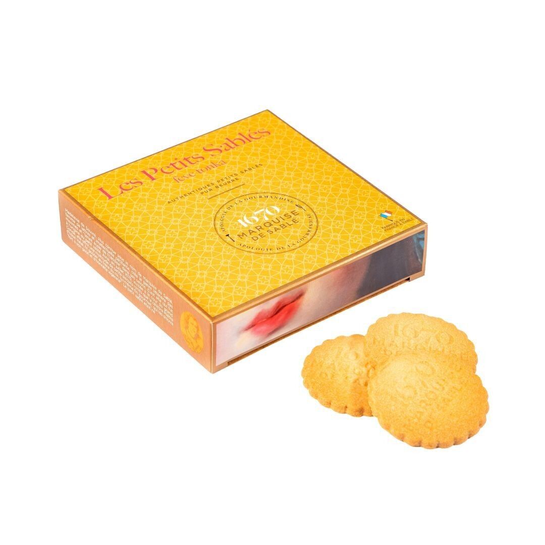 Tonka bean shortbread biscuits - 100g cardboard box - Mother's Day