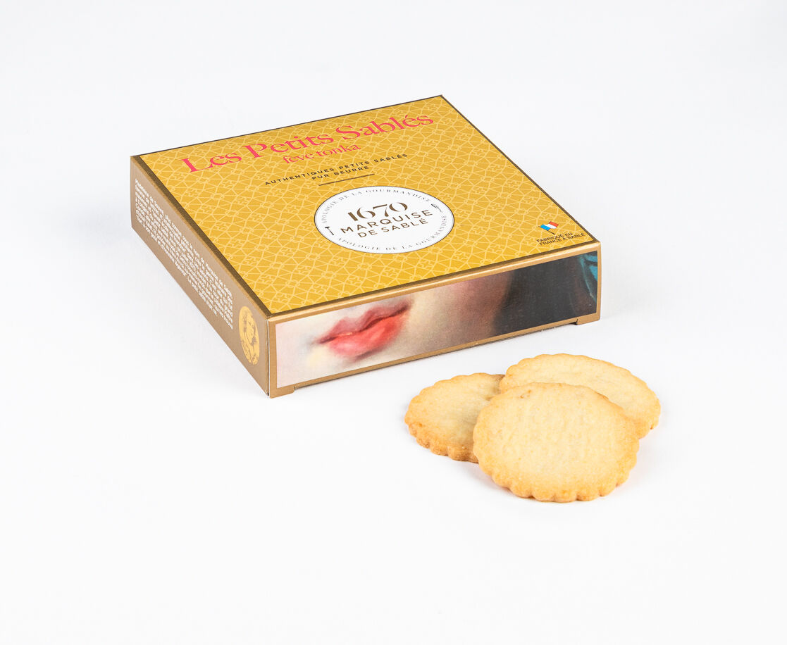 Tonkabohnen-Mürbeteigkekse – 100-g-Kartonpackung