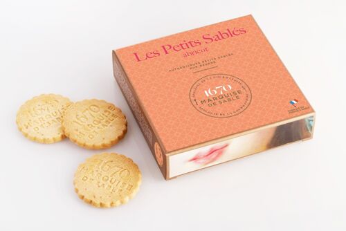 Biscuits sablés pépites d'abricot - étui carton 100g