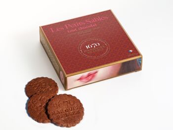 Biscuits sablés tout chocolat - étui carton 100g 1