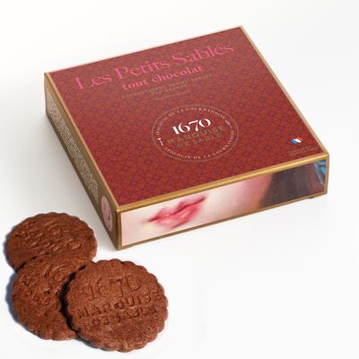 Biscuits sablés tout chocolat - étui carton 100g