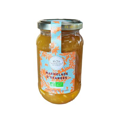 Extra organic apricot jam - 320 g glass jar