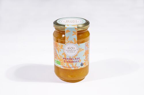 Marmelade d'oranges bio - pot en verre 350 g