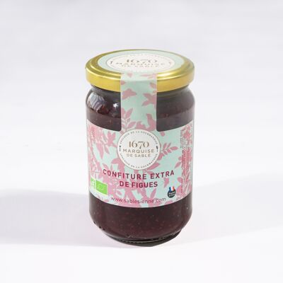 Extra organic fig jam - glass jar 350 g