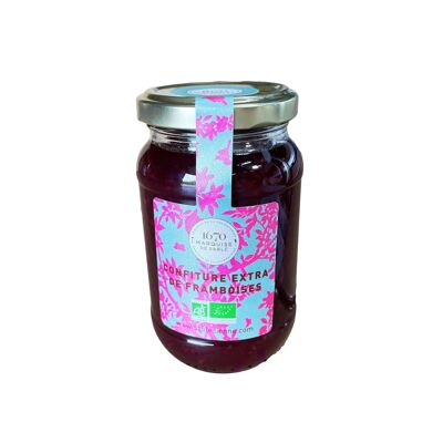 Extra Organic Raspberry Jam - 320 g glass jar