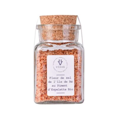 Flor de sal con pimiento de Espelette ecológico 95g