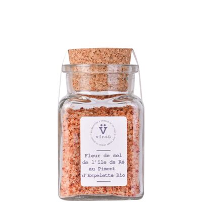 Flor de sal con pimiento de Espelette ecológico 95g