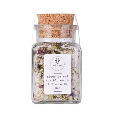 Fleur de sel aux algues de l'île de Ré bio 95 g