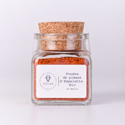 Poudre de piment d'espelette bio 40 g Premium