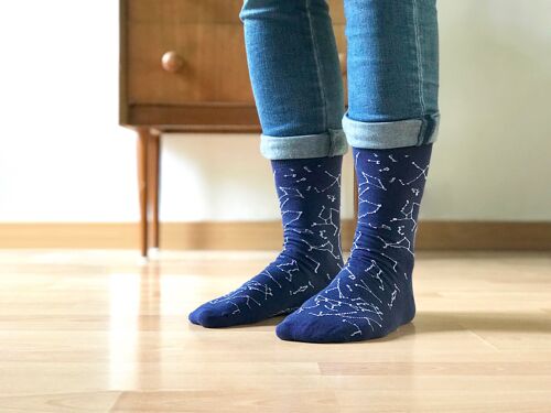 Chausettes constellation (bleu espace)