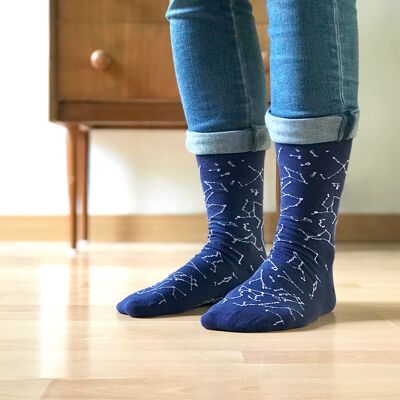 Constellation socks (space blue)