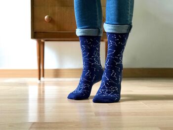 Chausettes constellation (bleu espace) 2