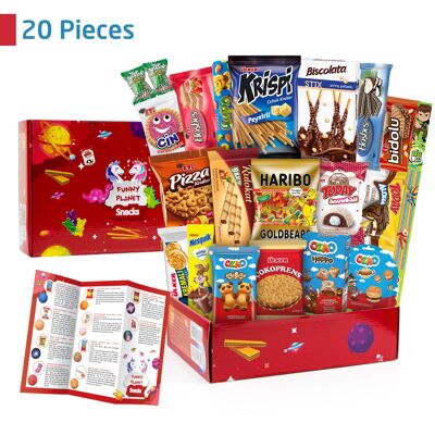 Funny Planet International Snacks Variety Pack Care Package for Adults and Kids