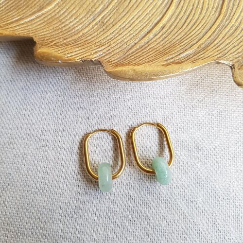 Boucles d'oreilles duty aventurine