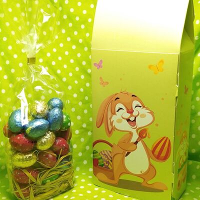 Large Easter Bunny box, 300g filled eggs