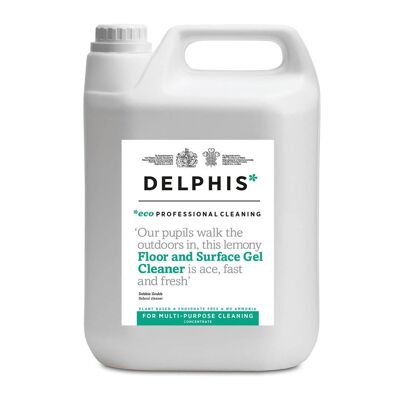 Delphis Eco Detergente in gel al limone per pavimenti e superfici - Concentrato