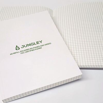 A6 Refill Notebook - Square - Pack of 2